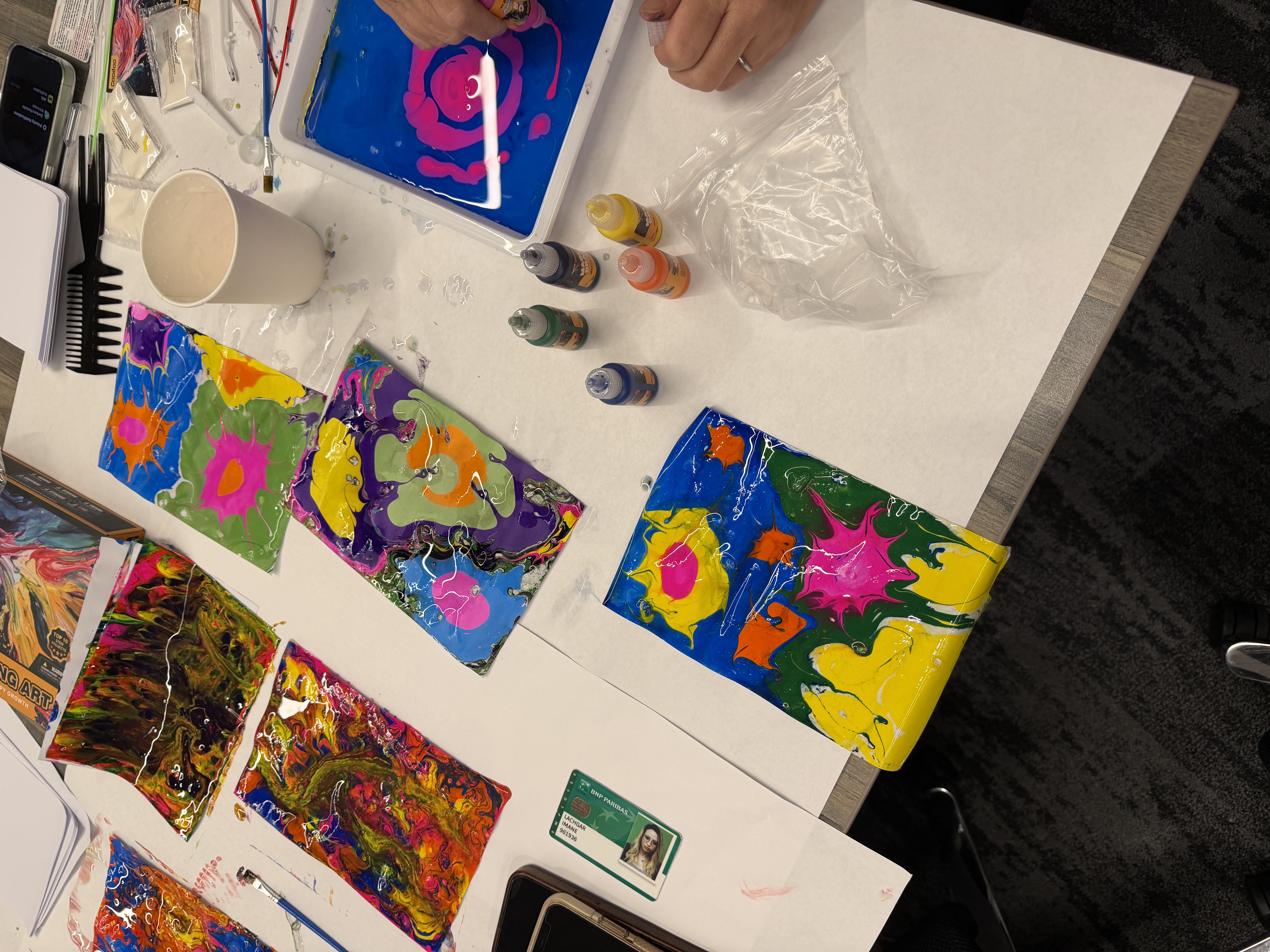Fluid Art Workshop — Custom Paint Party NJ