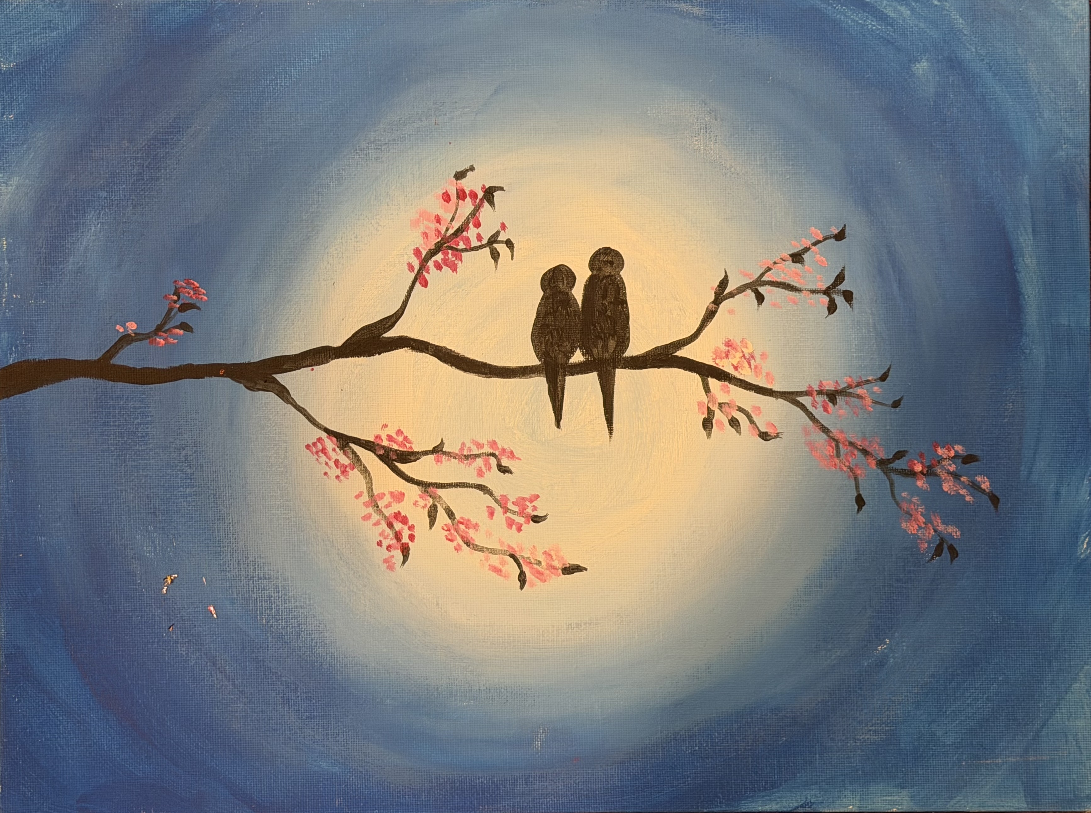 Love Birds — guided painting design