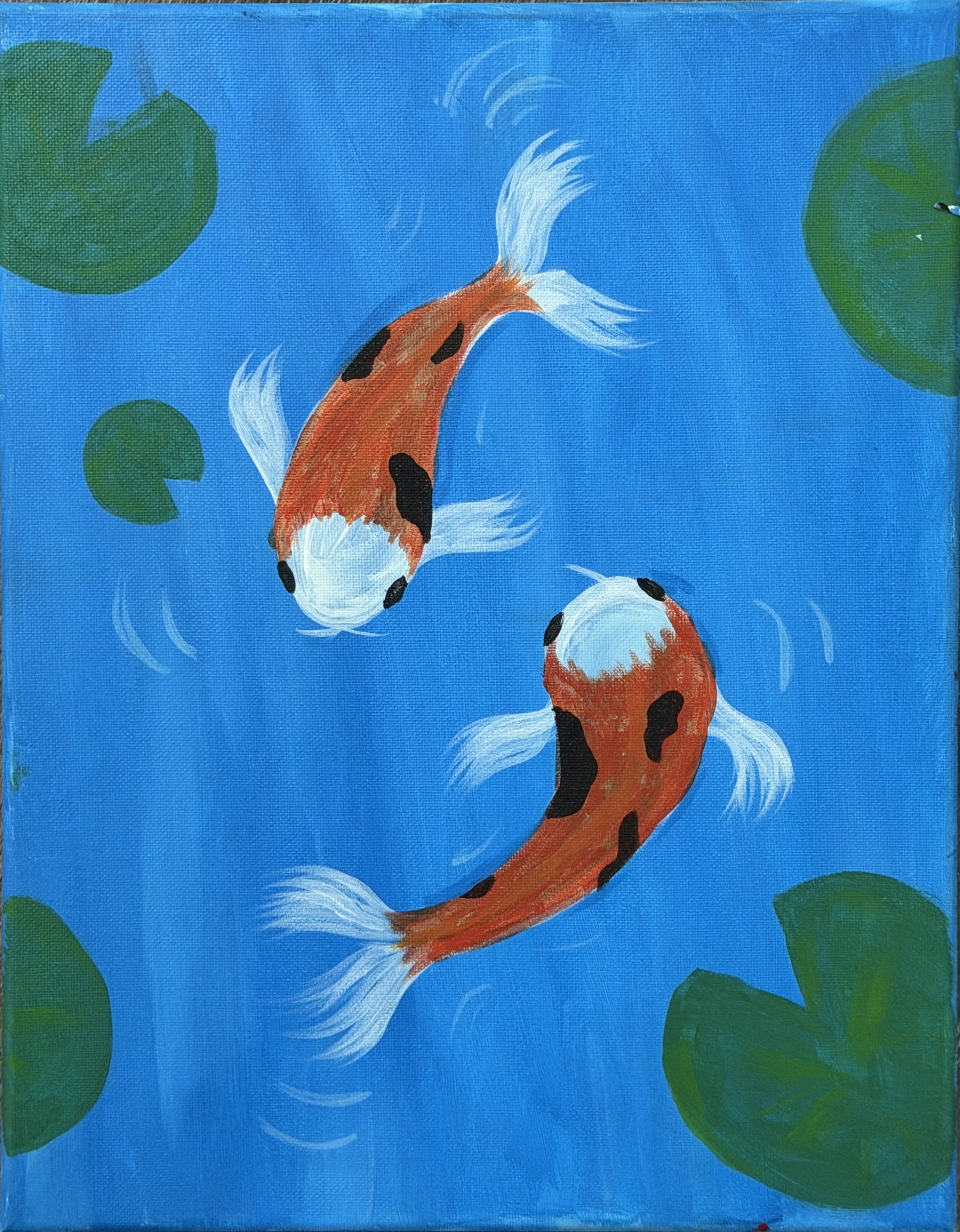 Koi Fish — guided painting design