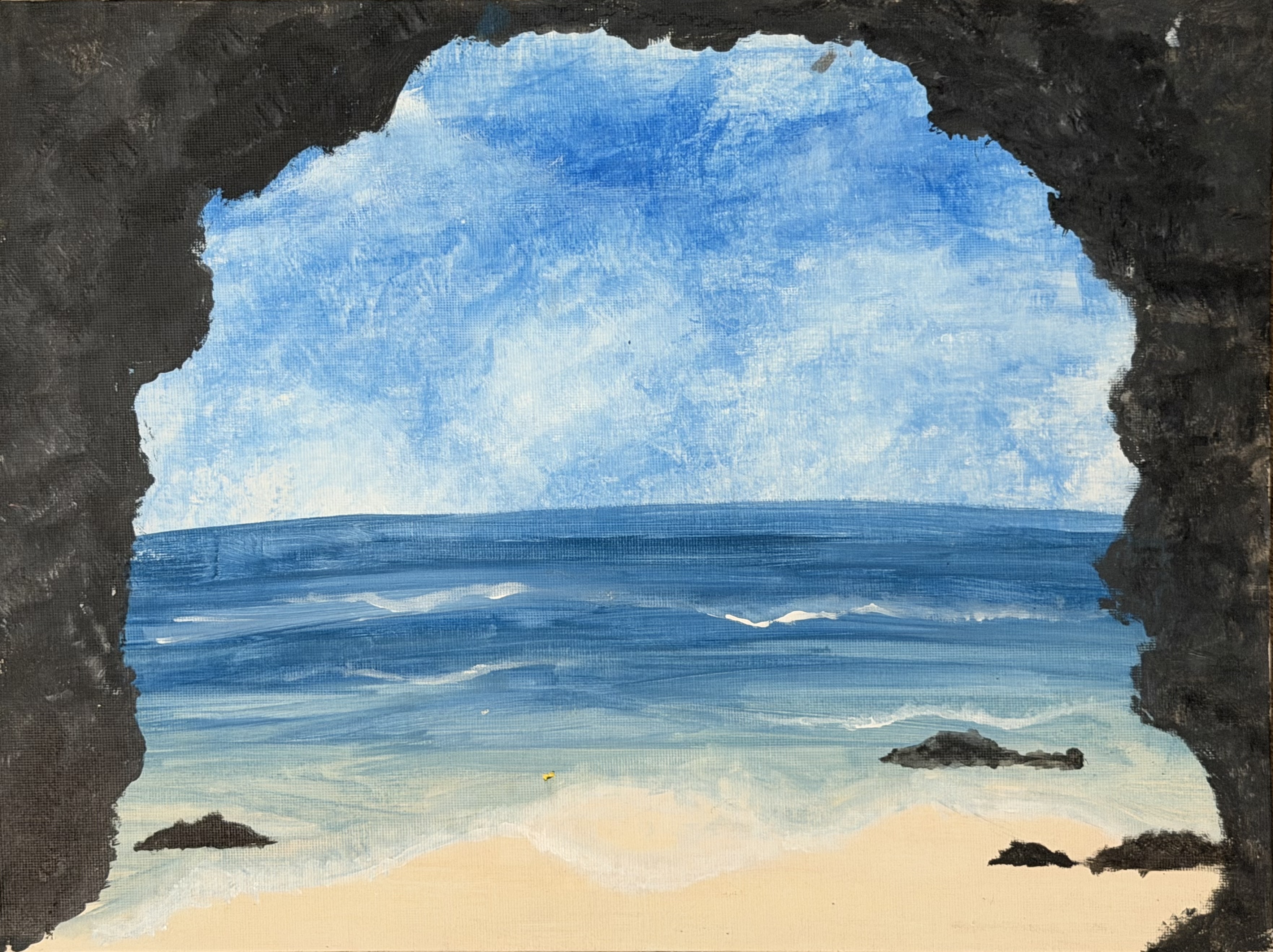 Ocean View — guided painting design